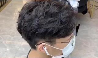 男士纹理烫发型图片